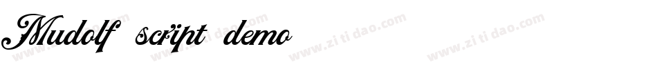 Mudolf script demo字体转换